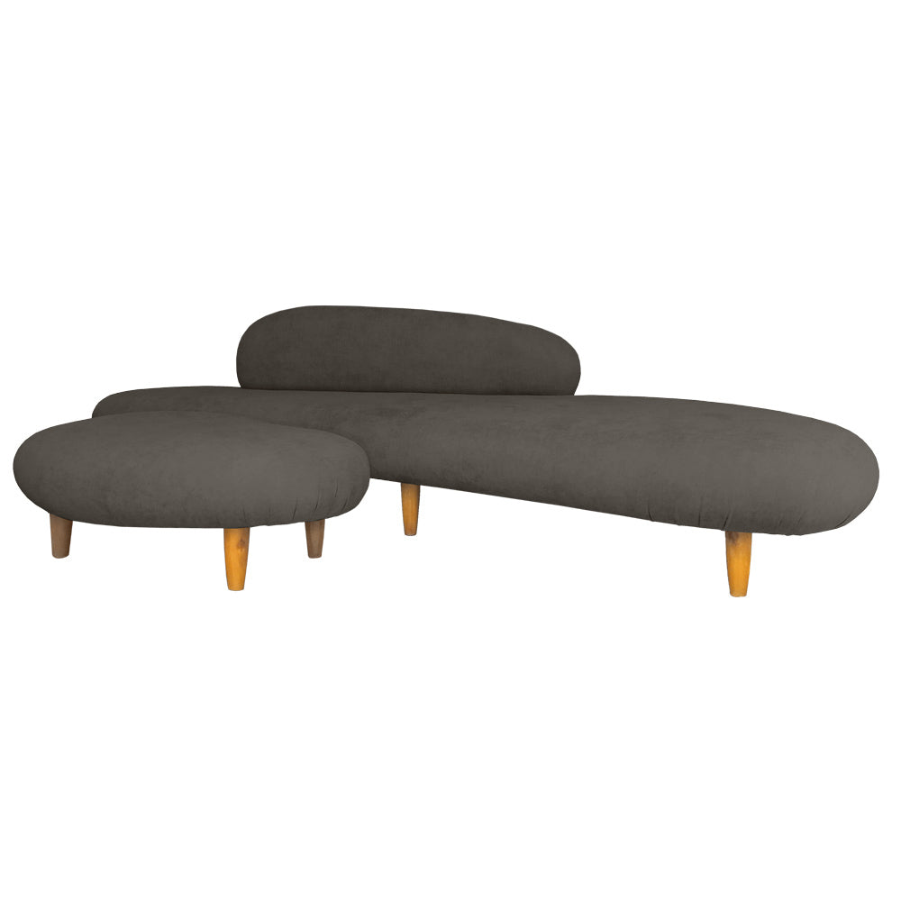 Sofá Noguchi con otomana